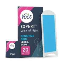 Veet Veet Expert Wax Strips Legs Body Sensitive Hair Removal – 20S