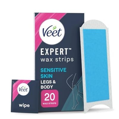 Veet Veet Expert Wax Strips Legs Body Sensitive Hair Removal