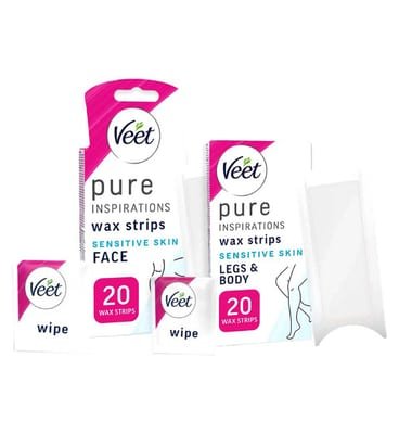 Veet Veet Pure Face & Legs Cold Wax Strip Bundle