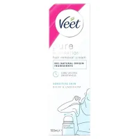 Veet Veet Pure Hair Removal Cream Bikini Underarm Sensitive - 100ml