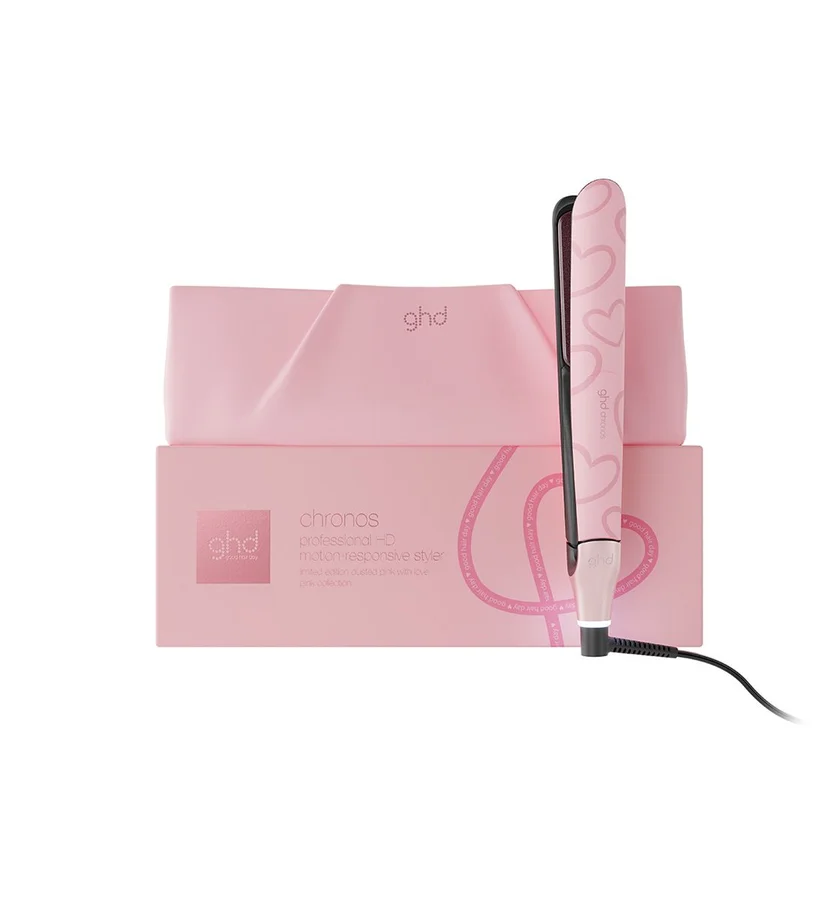 GHD GHD Chronos Limited Edition Hair Straightener In Dusted Pink With Love