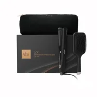GHD GHD Gold Hair Straightener Festive Gift Set In Black