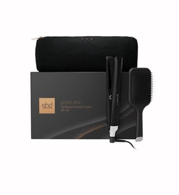 GHD GHD Platinum+ Hair Straightener Festive Gift Set In Black