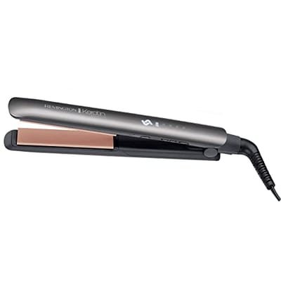 Remington Remington Keratin Protect Intelligent Hair Straightener - Heat Sensor measures hair moisture levels and adapts to the optimum temperature - Plates are infused with Keratin & Almond oil