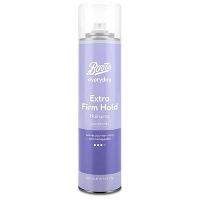 Boots Boots Everyday Unperfumed Hairspray Extra Firm Hold 300Ml