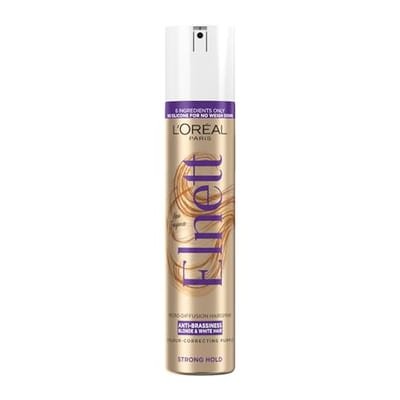 Loreal L'Oreal Paris Elnett Hairspray, Anti-Brassiness For Blonde & White Hair - Strong Hold200 ml, 200ml