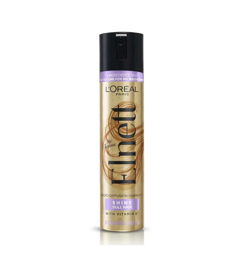 Loreal L'Oreal Paris Elnett Hairspray, Shine For Dull Hair – Strong Hold 75ml