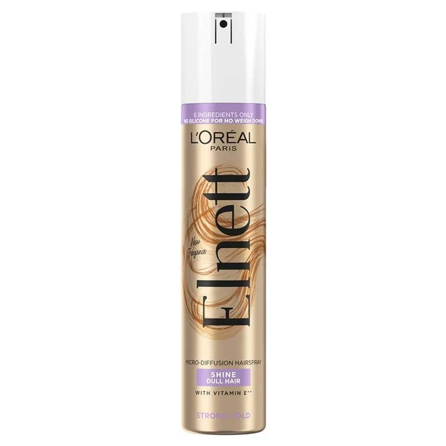 Loreal L'Oreal Paris Elnett Hairspray, Shine For Dull Hair – Strong Hold200 ml, 200ml
