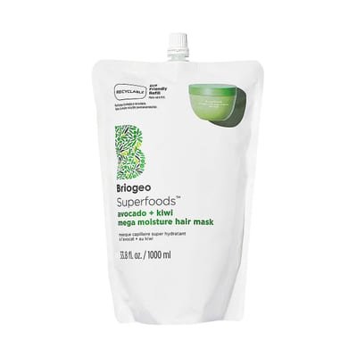Briogeo Briogeo Superfoods™ Avocado + Kiwi Mega Moisture Hair Mask Jumbo Pouch 1000ml
