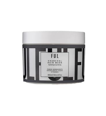 FUL FUL Charcoal Hair Mask 300Ml – Deep Cleansing & Detox Treatment For Oily Scalp | Purifies Balances