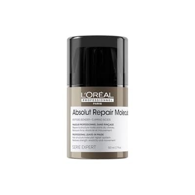 L'Oreal Professionnel L'Oreal Professionnel Absolut Repair Molecular Leave-In Hair Treatment, For Damaged Hair, Bond Repair, 50ml
