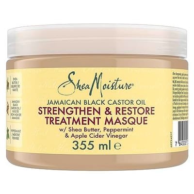 Shea Moisture Shea Moisture Sheamoisture Strengthen & Restore Hair Treatment Mask Jamaican Black Castor Oil Silicone And Sulphate Free 355 ml