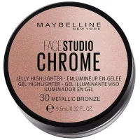 Branded Beauty Maybelline Face Studio Chrome Jelly Highlighter – 30 Metallic Bronze