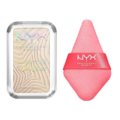 NYX Professional Makeup NYX Professional Makeup Nyx Buttermelt Highlighter Bright & Butta Wondersnatch Face Powder Puff Duo Bundle
