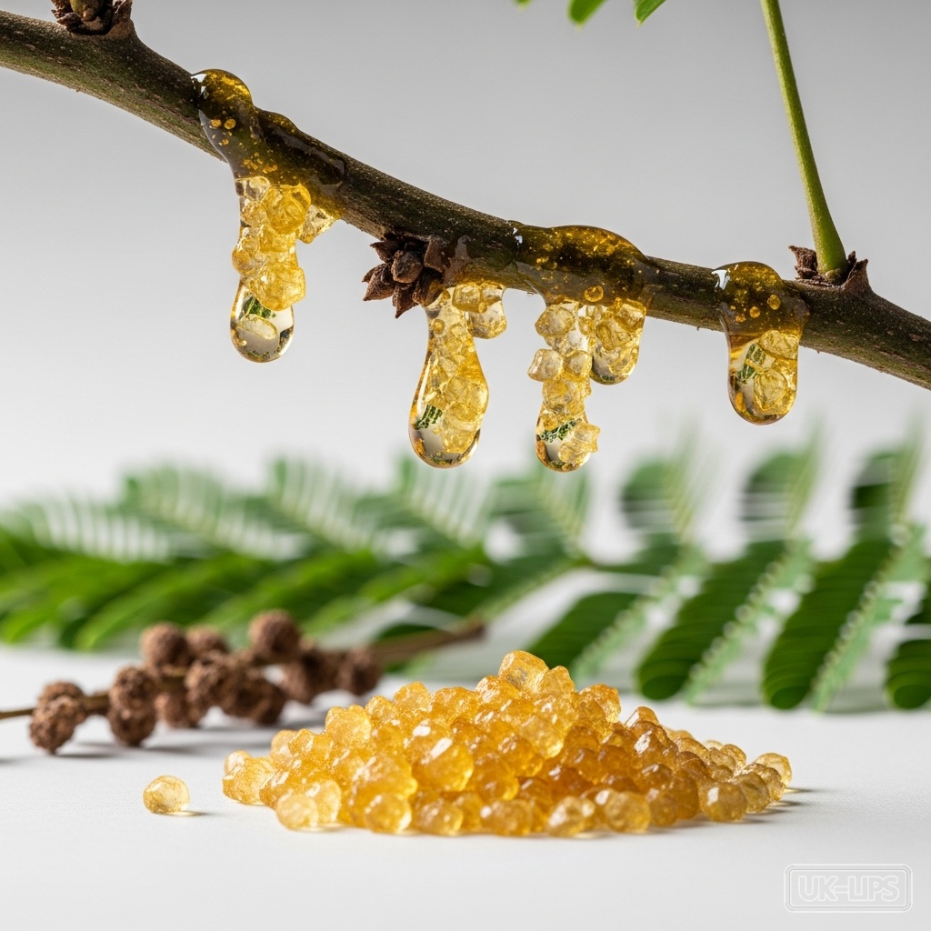 Acacia sugar — Acacia sugar is derived from the gum exuded by the stems and branches of Acacia trees, … | UK Lips ingredient guide
