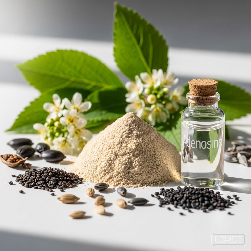 Adenosine — Adenosine is naturally found in yeast and certain plant sources. In cosmetics it is typ… | UK Lips ingredient guide