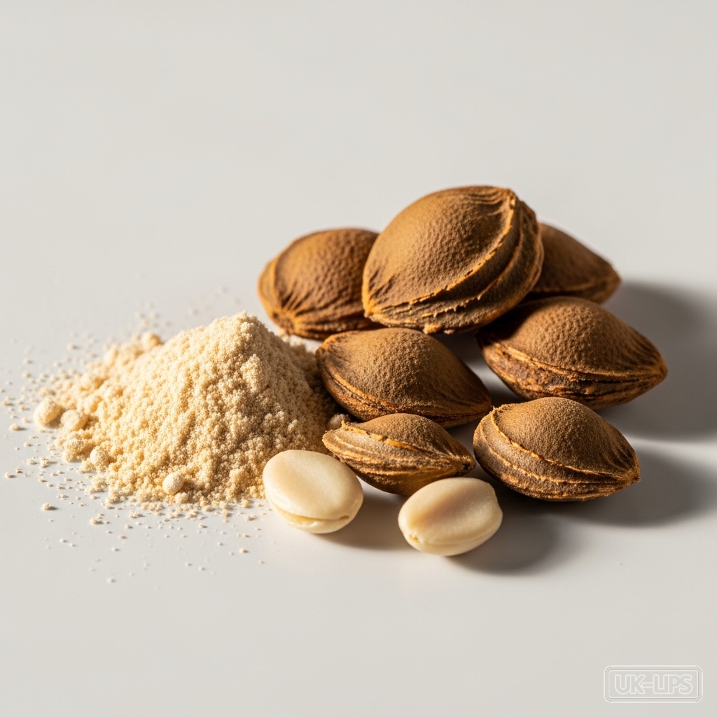 Apricot Seed Powder — Apricot seed powder is obtained from the dried and finely ground kernels (seeds) of the… | UK Lips ingredient guide