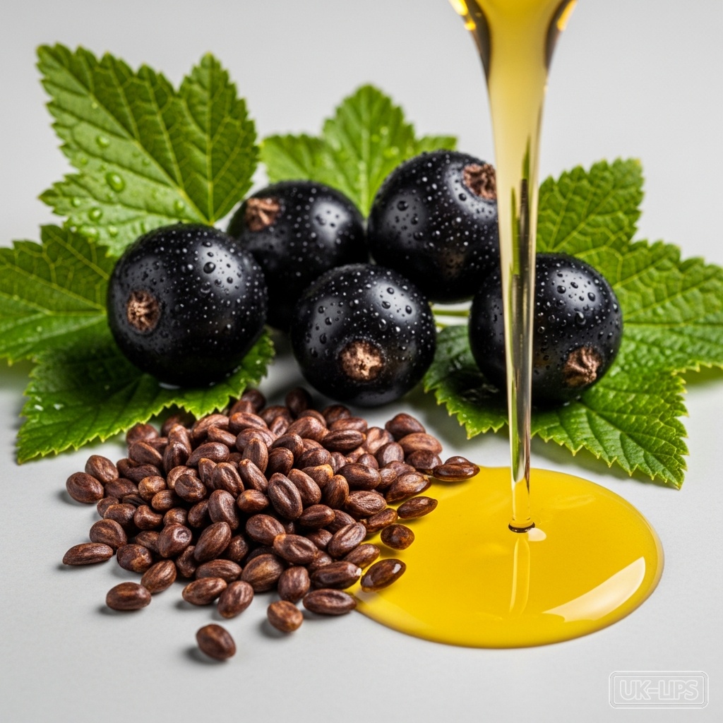 Blackcurrant Seed Oil — Blackcurrant seed oil is cold-pressed from the tiny seeds of the blackcurrant berry (Ri… | UK Lips ingredient guide