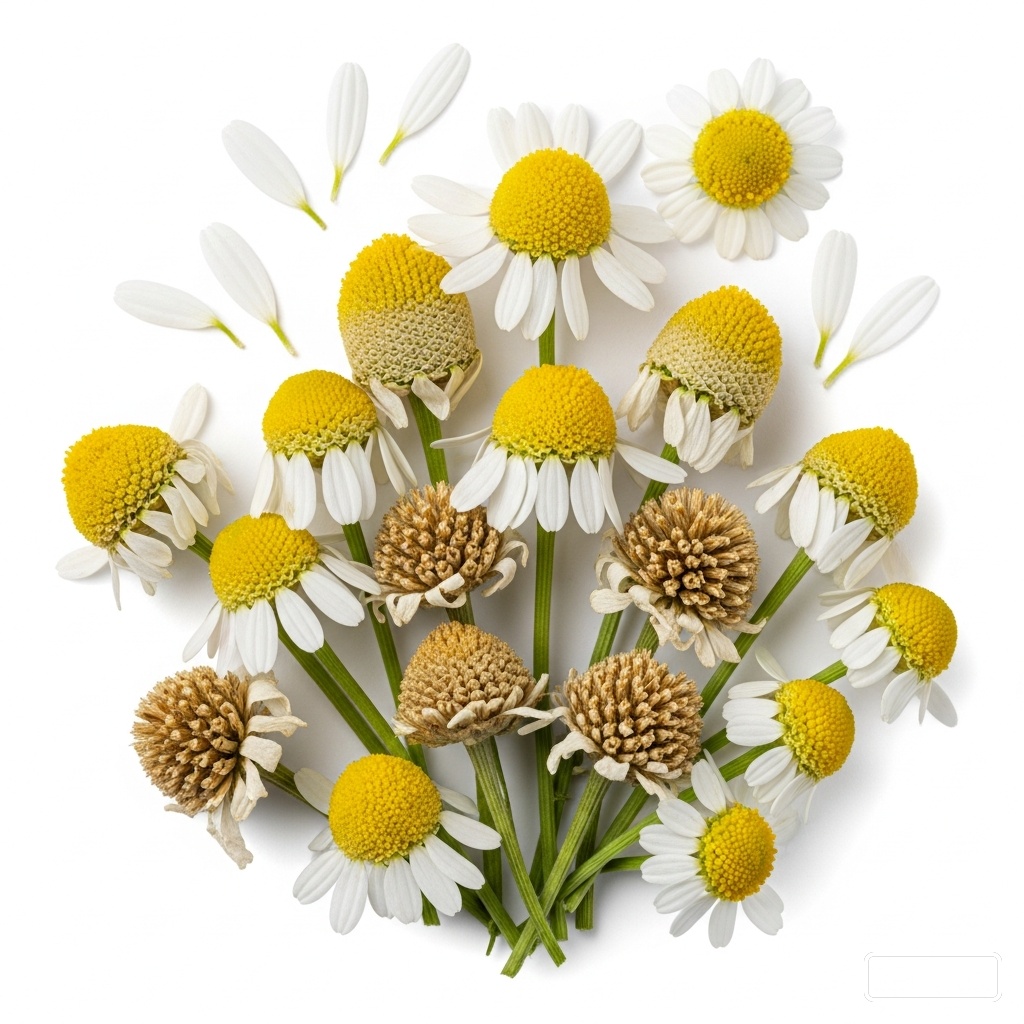 Camomile — Camomile (also spelled chamomile) comes from the dried flower heads of Matricaria chamo… | UK Lips ingredient guide