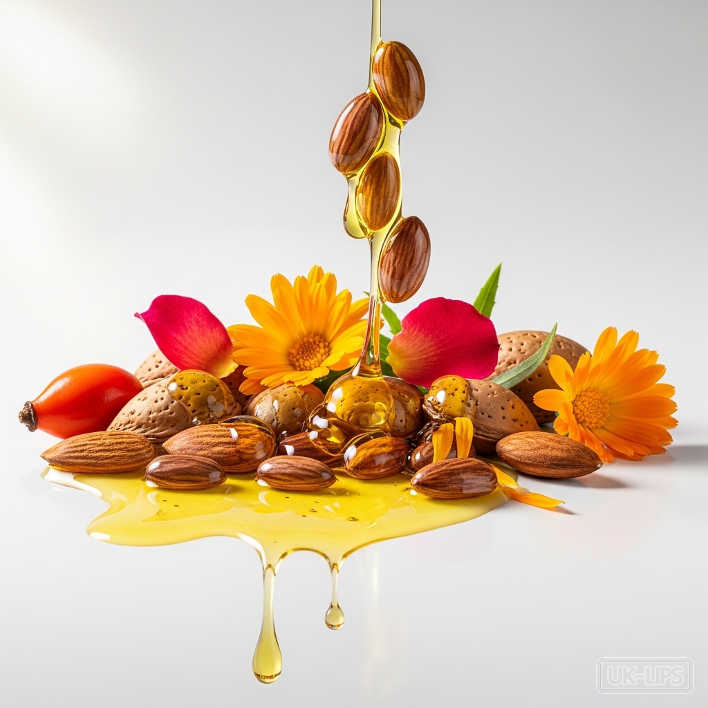 Carrier oil blend — Carrier oil blends are derived from the seeds, nuts or kernels of various plants such a… | UK Lips ingredient guide
