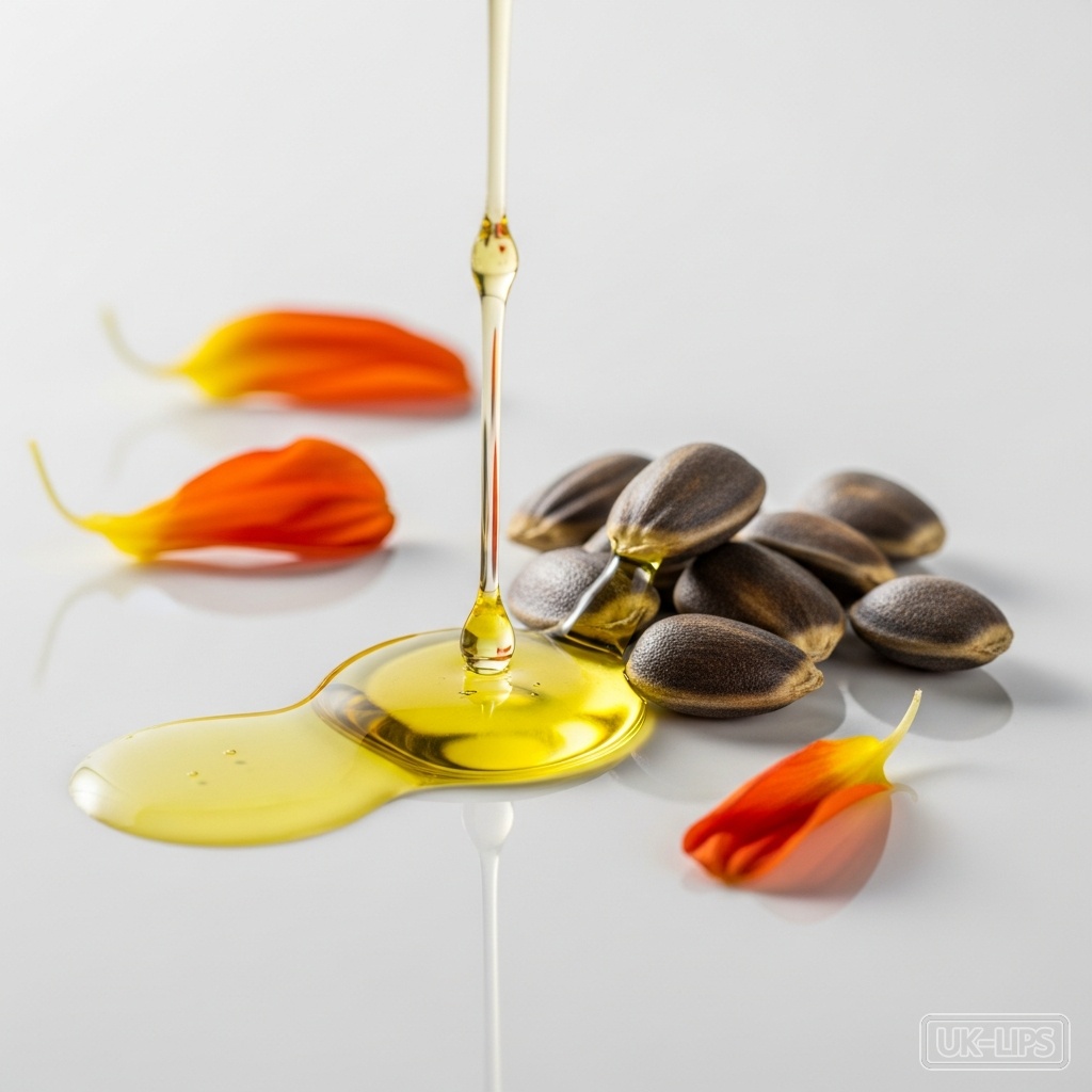 Carthamus Tinctorius (Safflower) Seed Oil — Carthamus Tinctorius (Safflower) Seed Oil is obtained by cold-pressing the seeds of the… | UK Lips ingredient guide