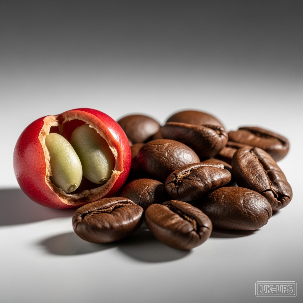 Coffee — Coffee is obtained from the roasted seeds (beans) of the Coffea plant, primarily Coffea… | UK Lips ingredient guide