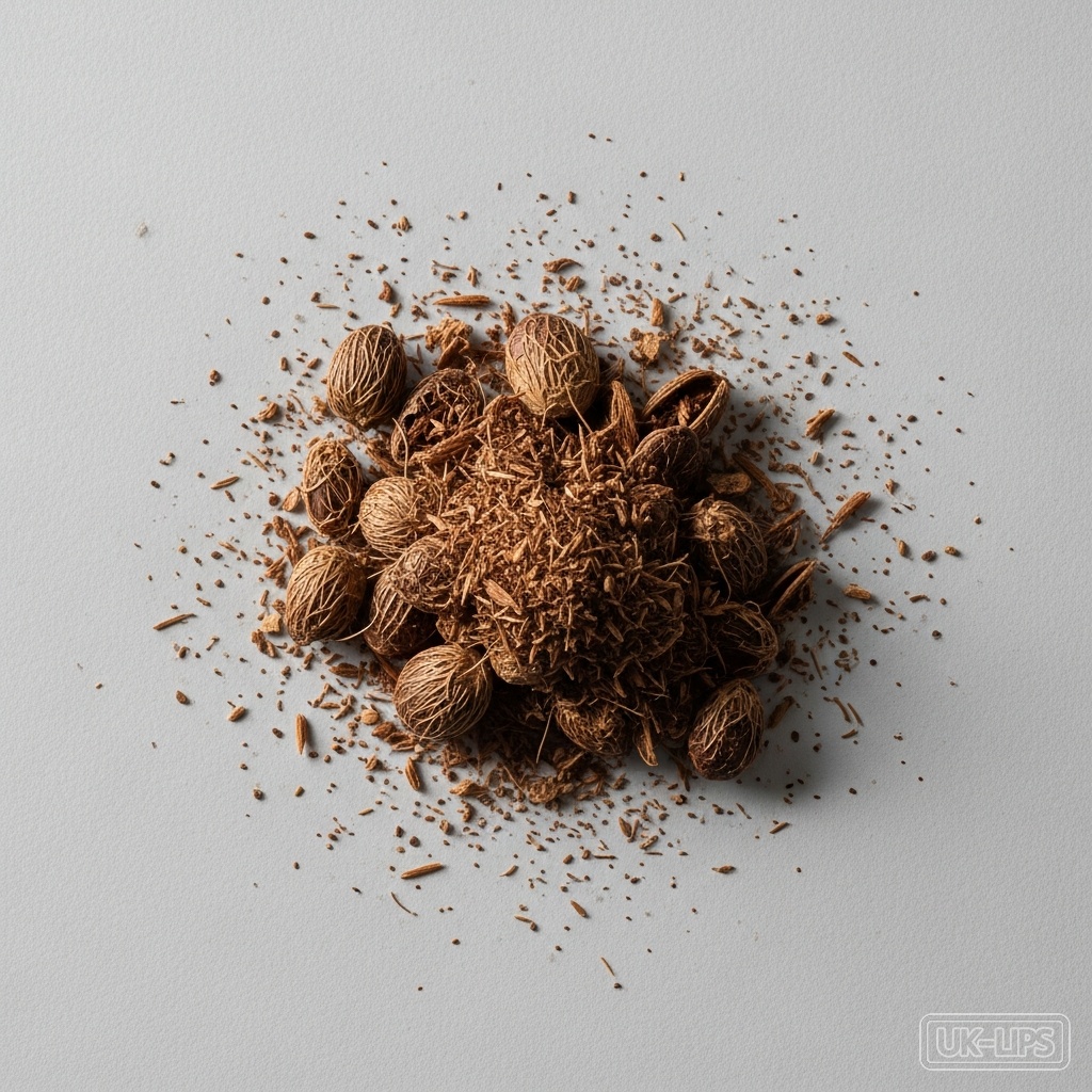 Crushed cupuaçu seeds — Cupuaçu seeds come from the large, melon-like fruit of the cupuaçu tree (Theobroma gran… | UK Lips ingredient guide