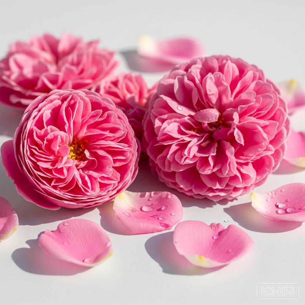 Damask Rose — Damask rose is obtained from the petals of the Rosa damascena shrub, a species of rose … | UK Lips ingredient guide