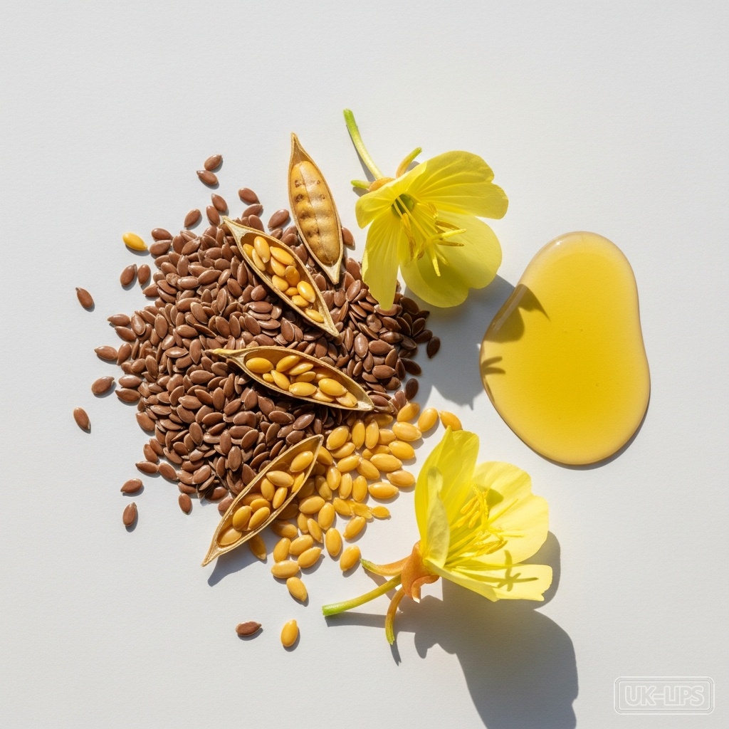 Essential Fatty Acids — Essential Fatty Acids are naturally sourced from plant oils such as evening primrose, b… | UK Lips ingredient guide