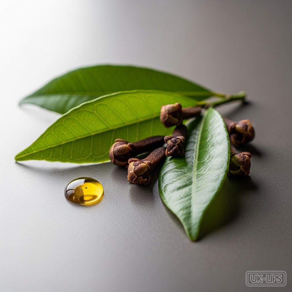 Eugenia Caryophyllus (Clove) Leaf Oil — Eugenia Caryophyllus (Clove) Leaf Oil is steam-distilled from the leaves of the Syzygiu… | UK Lips ingredient guide
