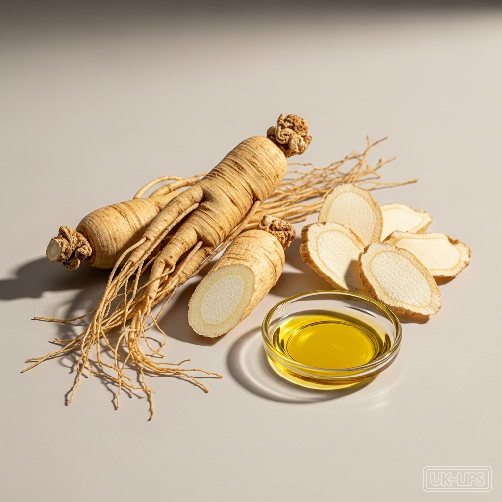 Ginseng Root Extract — Ginseng Root Extract is obtained from the roots of Panax ginseng, a slow-growing perenn… | UK Lips ingredient guide