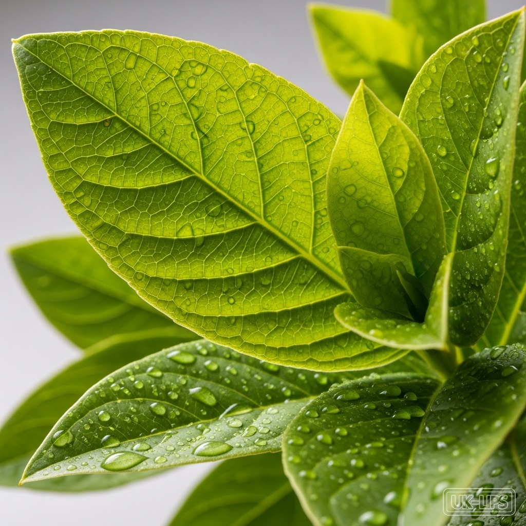 Green leaves — Green leaves are the foliage of common garden and wild plants such as spinach, kale, ne… | UK Lips ingredient guide