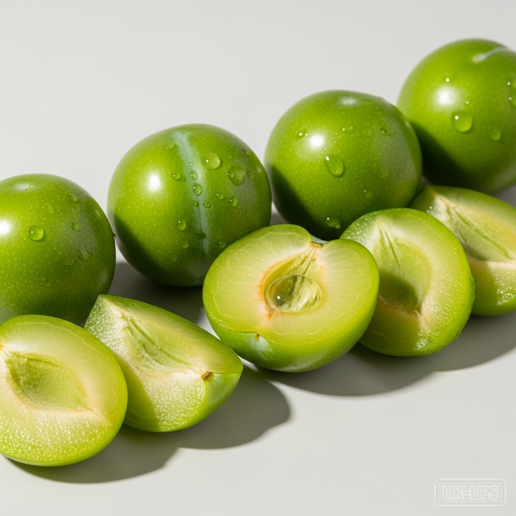 Green plum water — Green plum water is obtained through steam distillation or aqueous extraction of unripe… | UK Lips ingredient guide