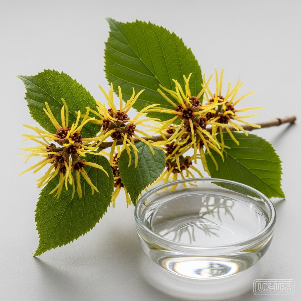 Hamamelis Virginiana (Witch Hazel) Water — Hamamelis Virginiana, commonly known as witch hazel, is a deciduous shrub native to eas… | UK Lips ingredient guide