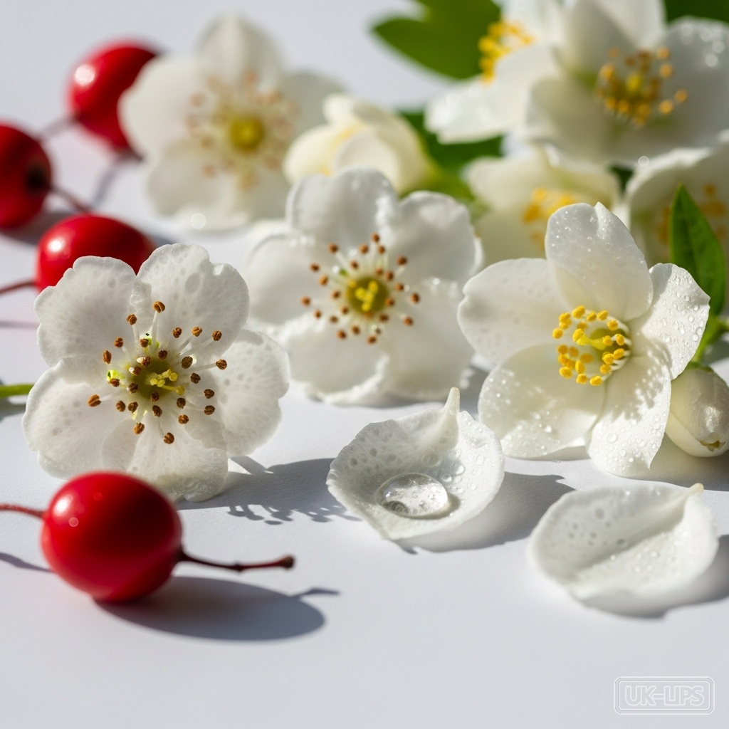 Hawthorn and Arabian Jasmine Flower Essence — Hawthorn is derived from the flowers and berries of the Crataegus monogyna shrub native… | UK Lips ingredient guide