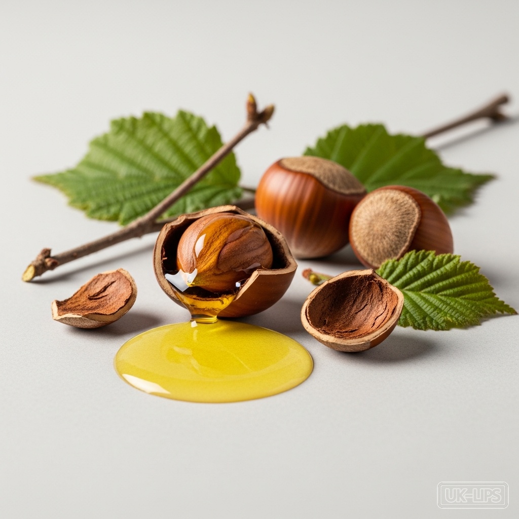 Hazel seed oil — Hazel seed oil is obtained by cold-pressing the seeds (nuts) of the common hazel tree, … | UK Lips ingredient guide