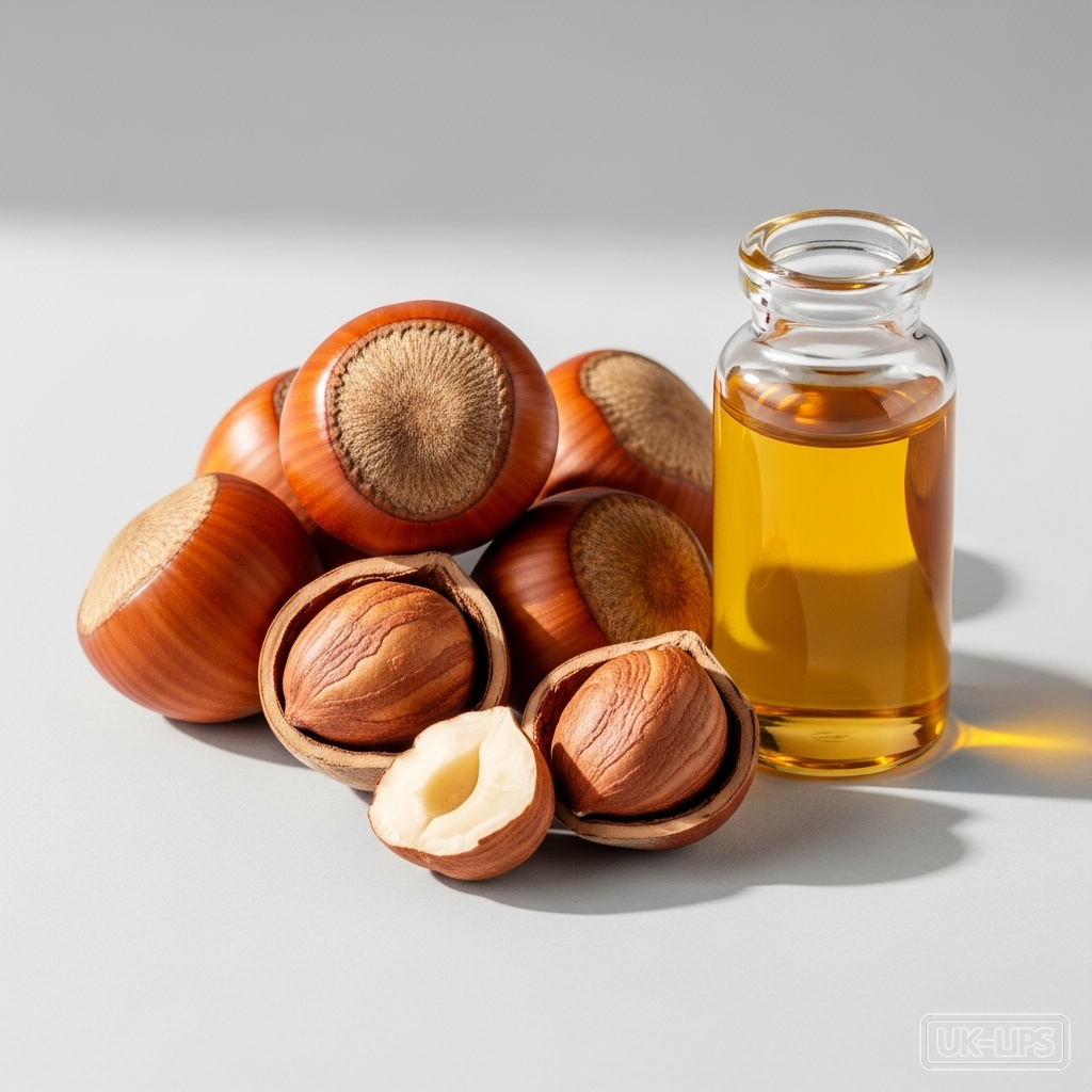 Hazelnut — Hazelnut oil is cold-pressed from the seeds (nuts) of the hazel tree, Corylus avellana,… | UK Lips ingredient guide