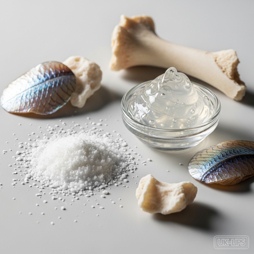 Hydrolyzed Collagen — Hydrolysed collagen is derived from animal sources, most commonly bovine (cow) or marin… | UK Lips ingredient guide