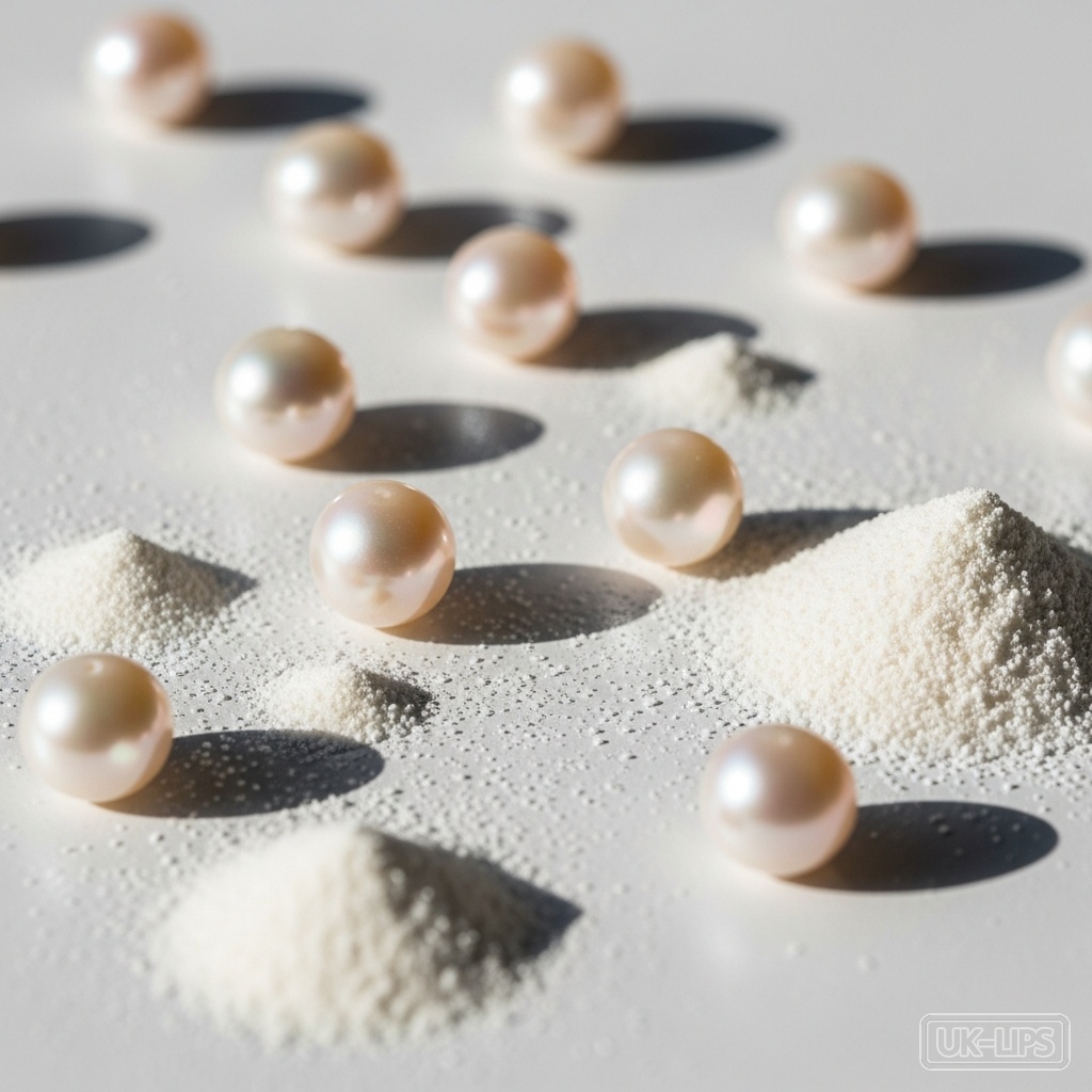 Hydrolyzed Pearl (Pearl Powder) — Hydrolyzed Pearl is sourced from the inner layers of freshwater and saltwater pearls fo… | UK Lips ingredient guide