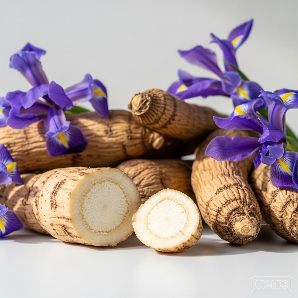 Iris Root — Iris root comes from the dried and aged rhizomes (underground stems) of the Iris german… | UK Lips ingredient guide
