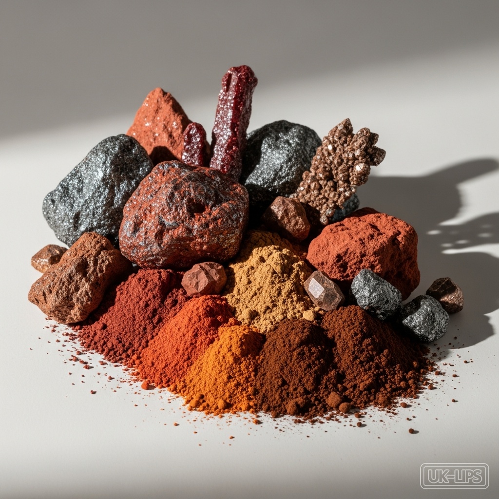 Iron — Iron is a naturally occurring mineral sourced from the earth. In cosmetics it is most c… | UK Lips ingredient guide