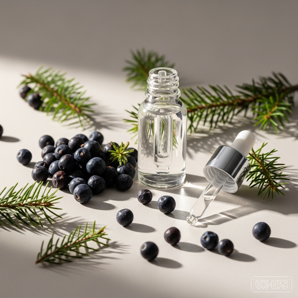Juniper berry essential oil — Juniper berry essential oil is steam-distilled from the ripe, blue-black berries of the… | UK Lips ingredient guide