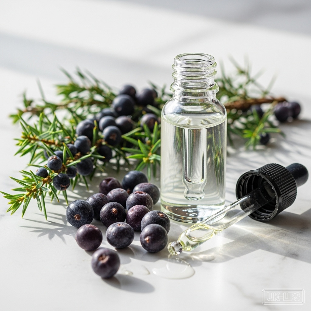 Juniper Berry Oil — Juniper Berry Oil is obtained by steam distillation of the ripe, blue-black berries of … | UK Lips ingredient guide