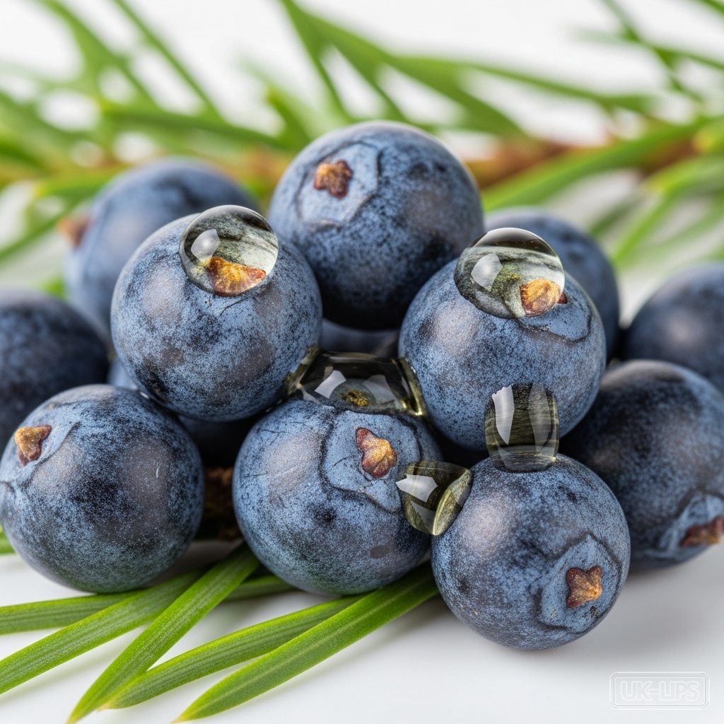 Juniper oil — Juniper oil is obtained by steam distillation of the ripe blue-black berries and someti… | UK Lips ingredient guide