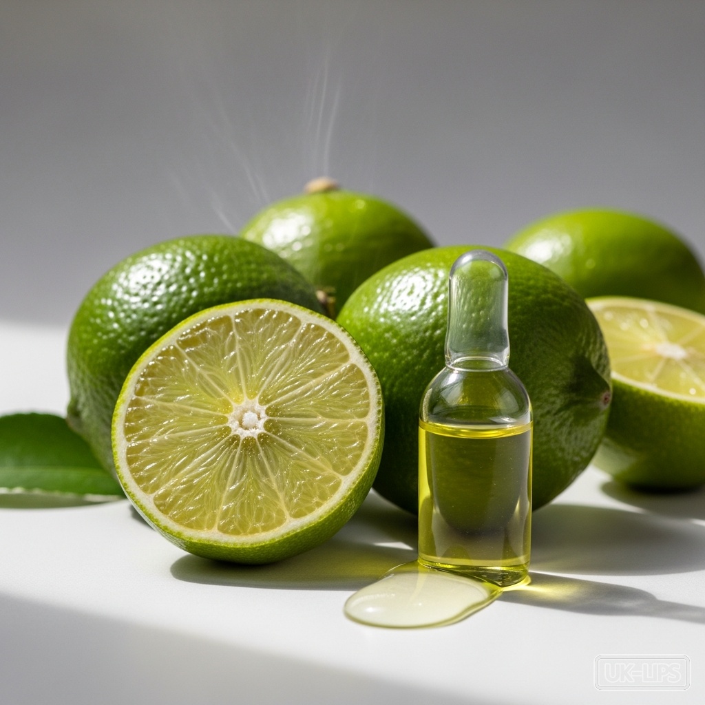 Lime Oil — Lime oil is cold-pressed from the peel of the lime fruit (Citrus aurantifolia), a small… | UK Lips ingredient guide