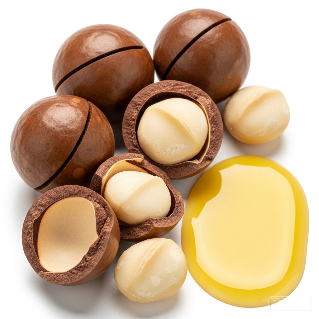 Macadamia Ternifolia Seed Oil — Macadamia Ternifolia Seed Oil is obtained by cold-pressing the seeds (nuts) of the Maca… | UK Lips ingredient guide