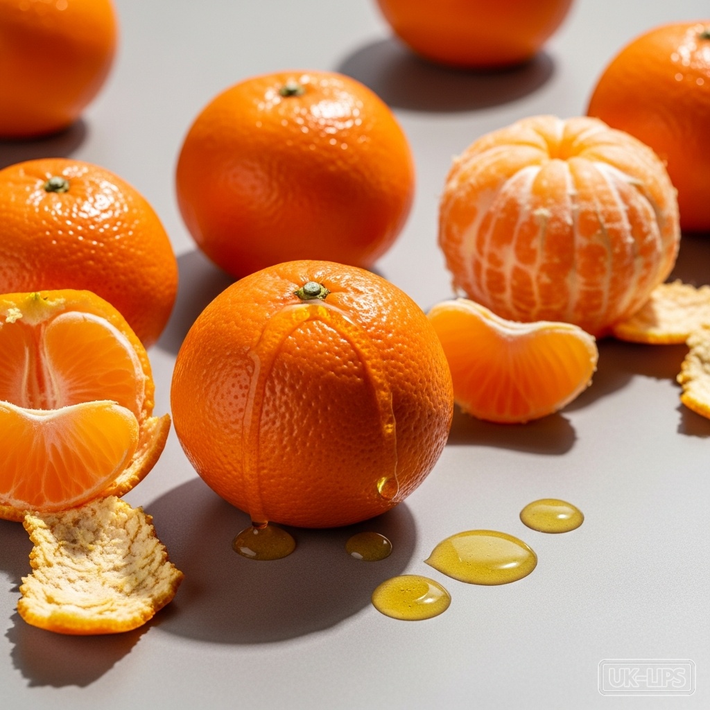 Mandarin oil — Mandarin oil is cold-pressed from the peel of the fruit of Citrus reticulata, a small c… | UK Lips ingredient guide
