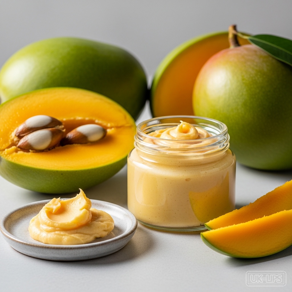 Mango butter — Mango butter is obtained from the kernels (seeds) inside the large stones of the mango … | UK Lips ingredient guide