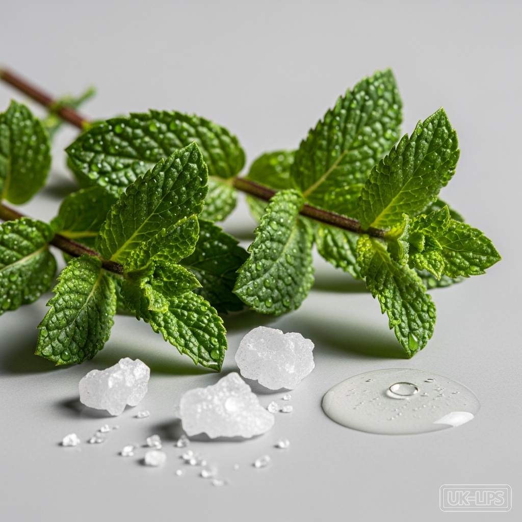 Menthyl Lactate and Menthol — Both ingredients are primarily derived from peppermint oil (Mentha piperita or Mentha a… | UK Lips ingredient guide
