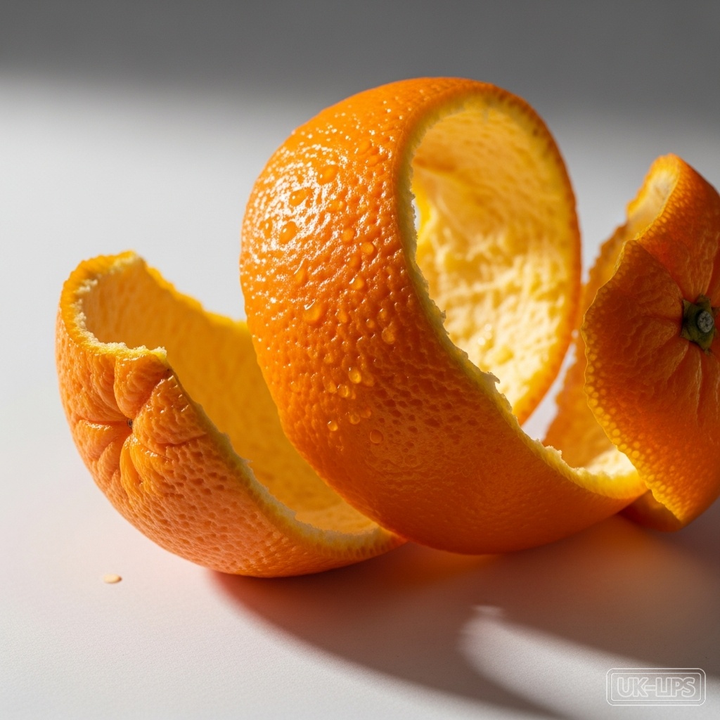 Orange Peel Oil — Orange Peel Oil is steam-distilled or cold-pressed from the outer rind of the fruit of … | UK Lips ingredient guide